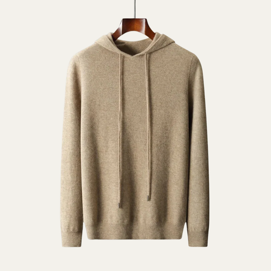 Pull à capuche en maille fine pour homme