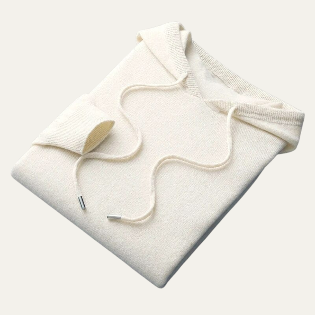 Pull à capuche en maille fine pour homme