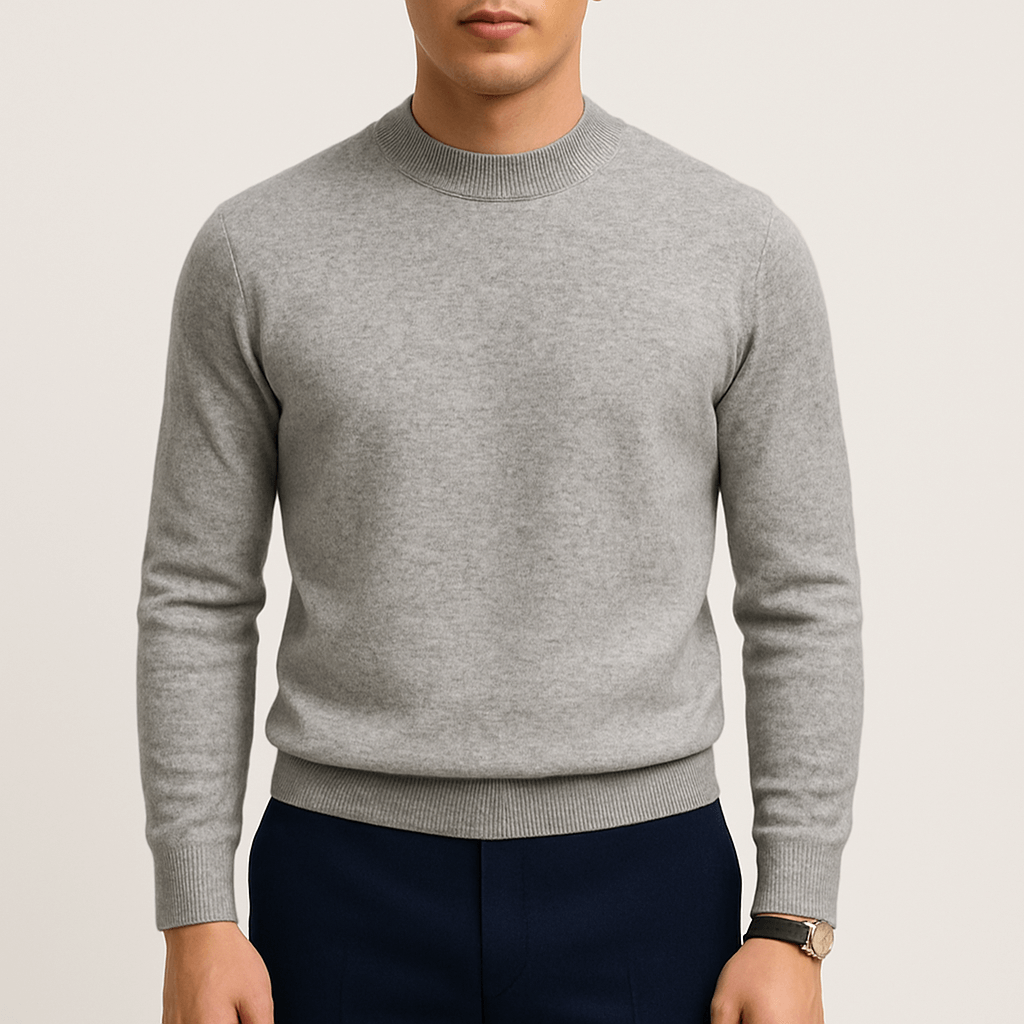 Pull à col montant élégant et décontracté pour homme