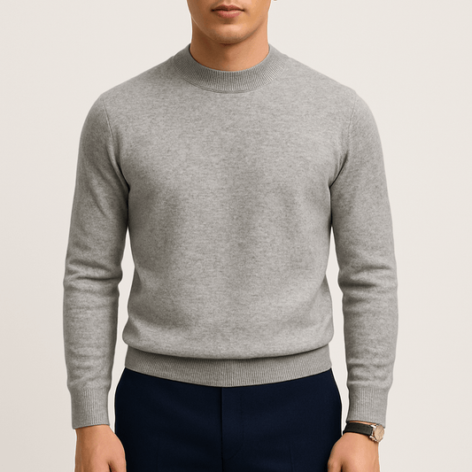 Pull à col montant élégant et décontracté pour homme
