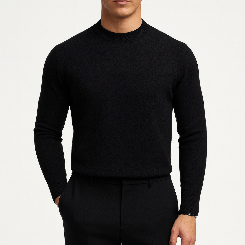 Pull à col montant élégant et décontracté pour homme