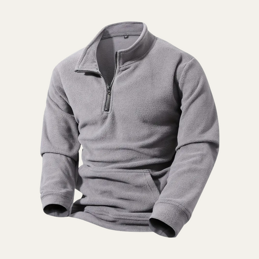 Pull à col montant zippé pour homme