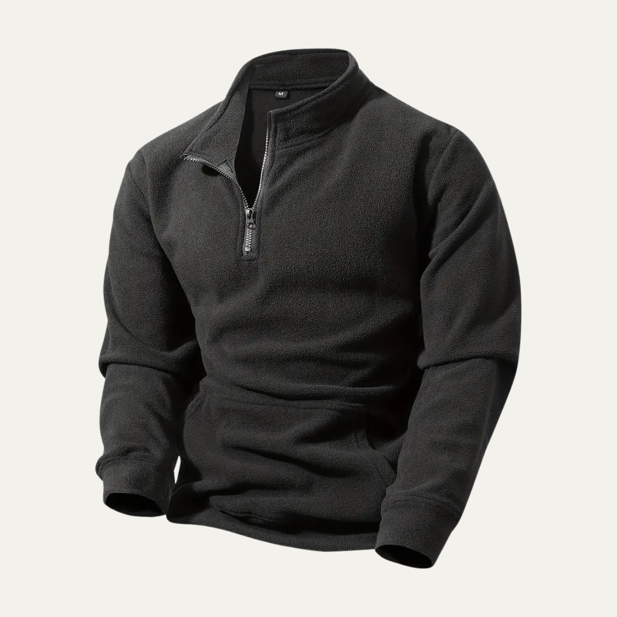 Pull à col montant zippé pour homme