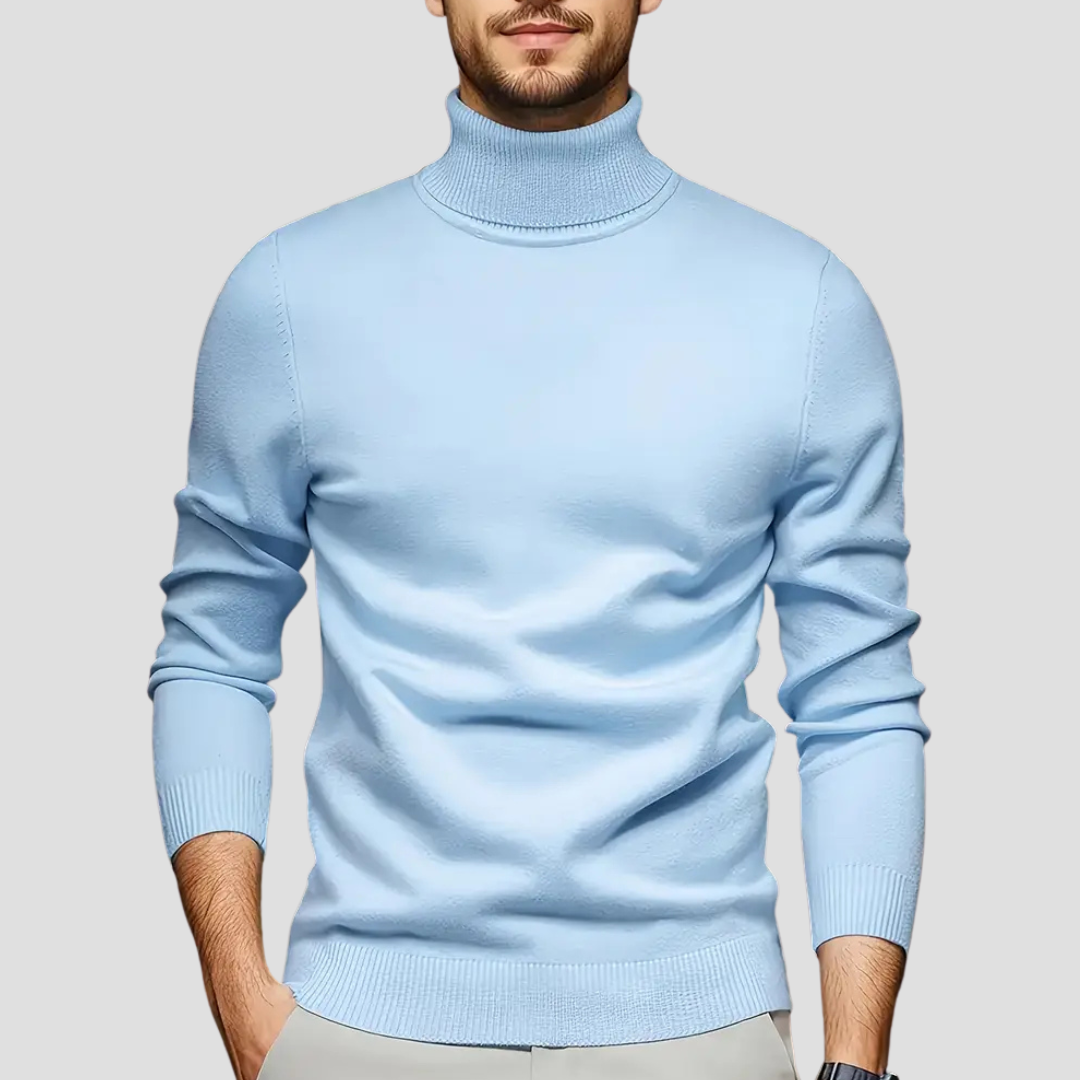 Pull à col roulé ajusté et élégant pour homme
