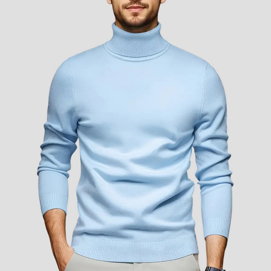 Pull à col roulé ajusté et élégant pour homme
