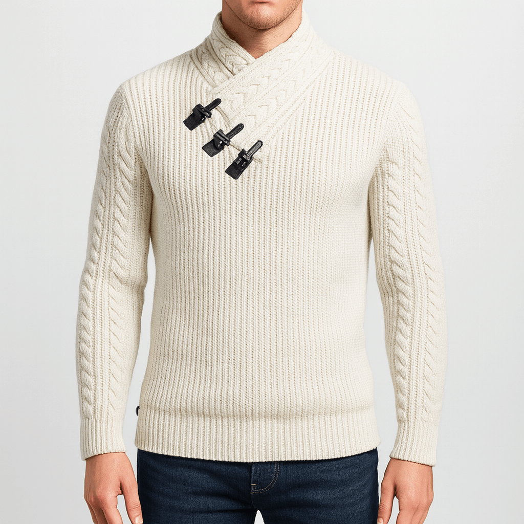Pull à col roulé doux pour homme