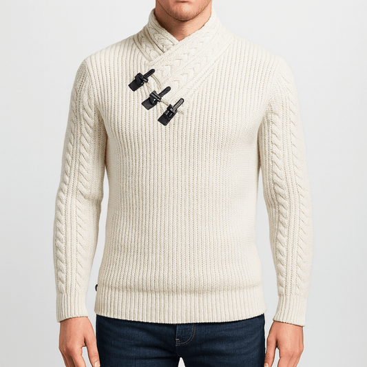 Pull à col roulé doux pour homme