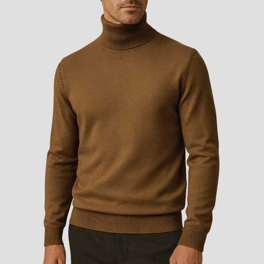Pull à col roulé élégant et ajusté pour femme