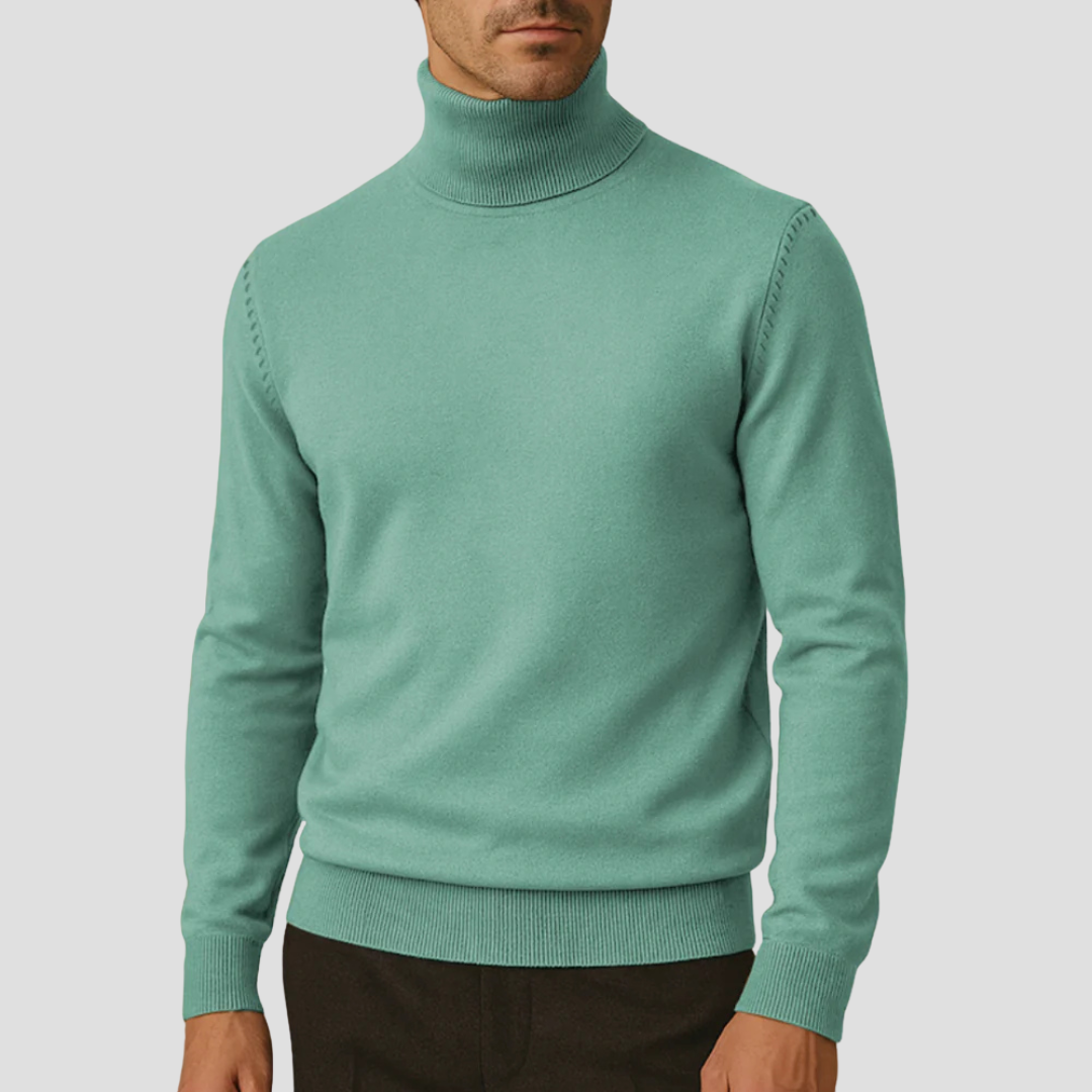 Pull à col roulé élégant et ajusté pour femme
