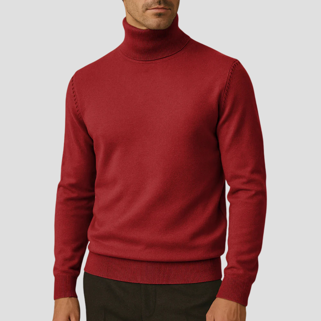 Pull à col roulé élégant et ajusté pour femme