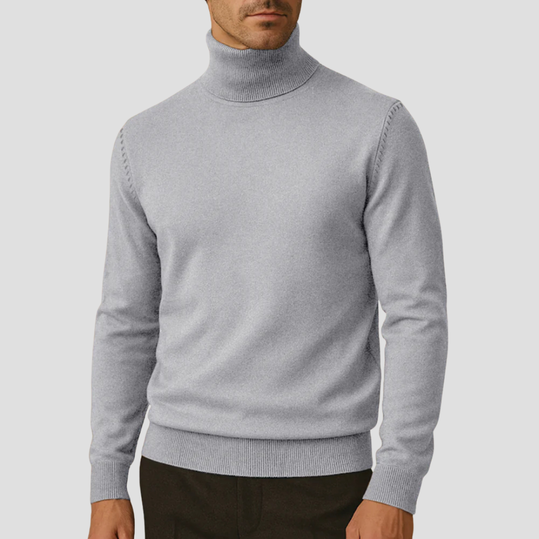 Pull à col roulé élégant et ajusté pour femme