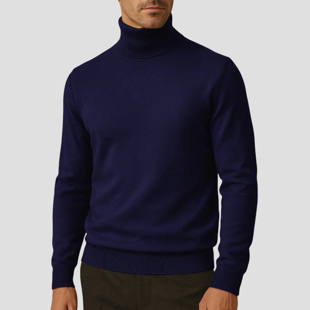 Pull à col roulé élégant et ajusté pour femme