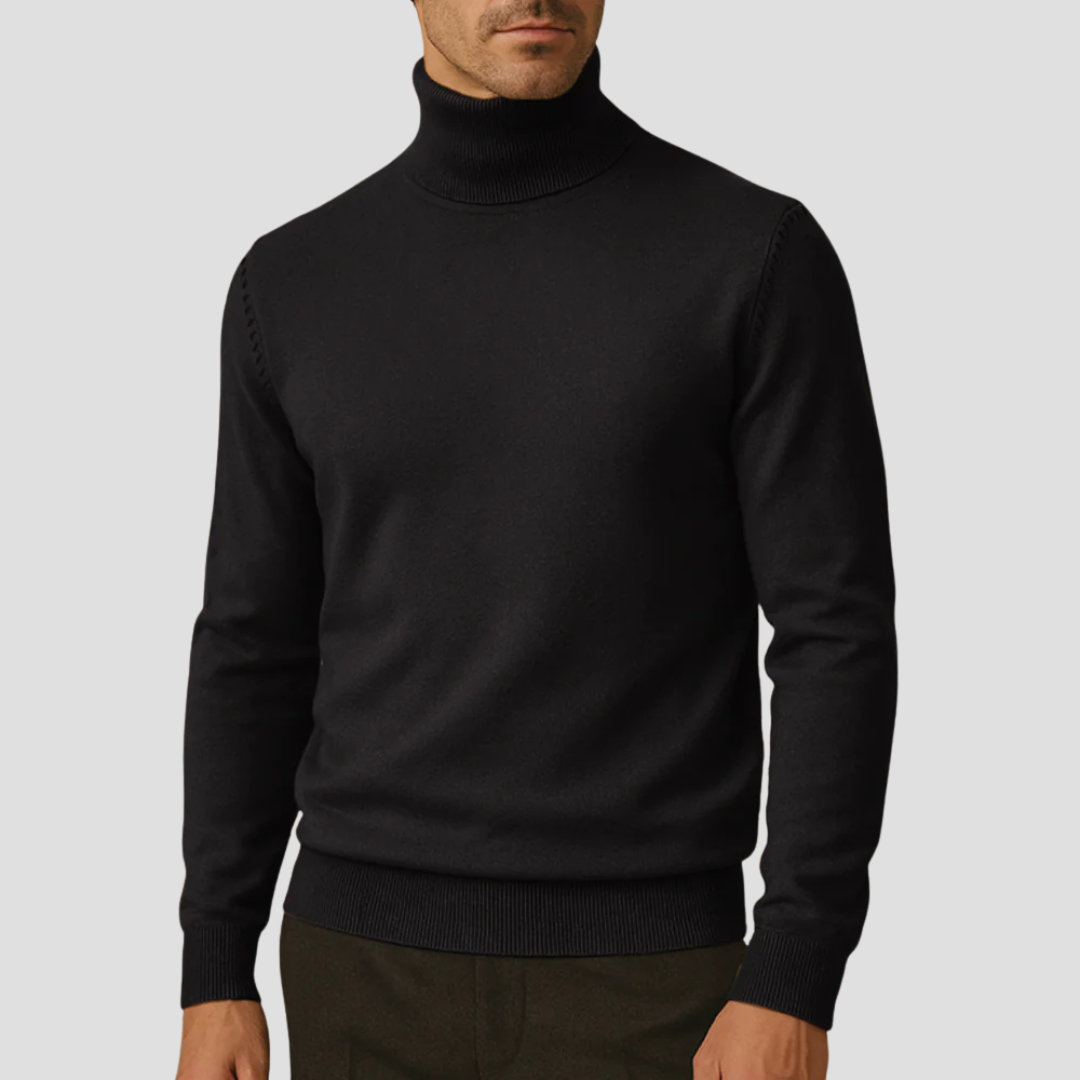 Pull à col roulé élégant et ajusté pour femme