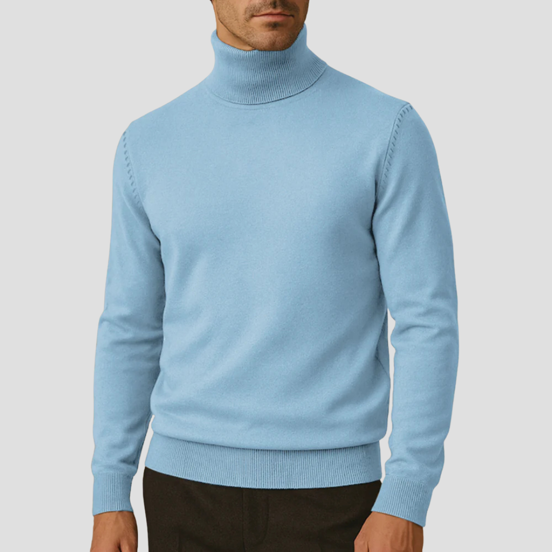 Pull à col roulé élégant et ajusté pour femme