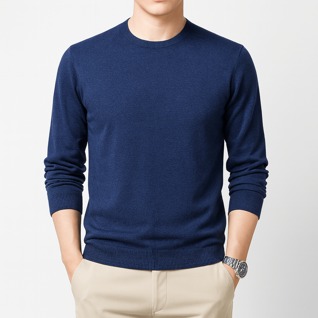 Pull classique en coton pour homme