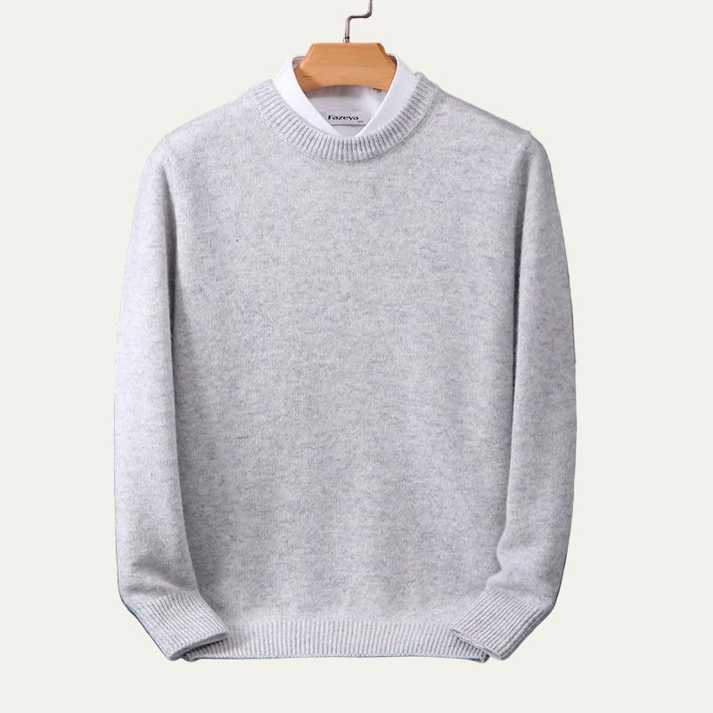 Pull col rond en maille raffinée pour homme