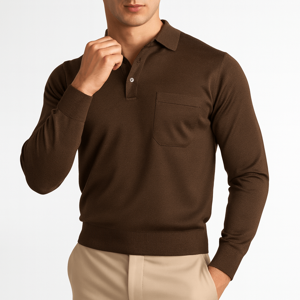 Pull en cachemire à col pour homme