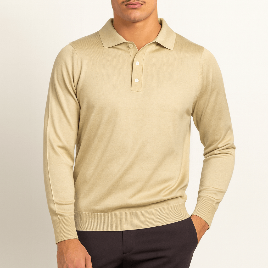 Pull en cachemire à col pour homme