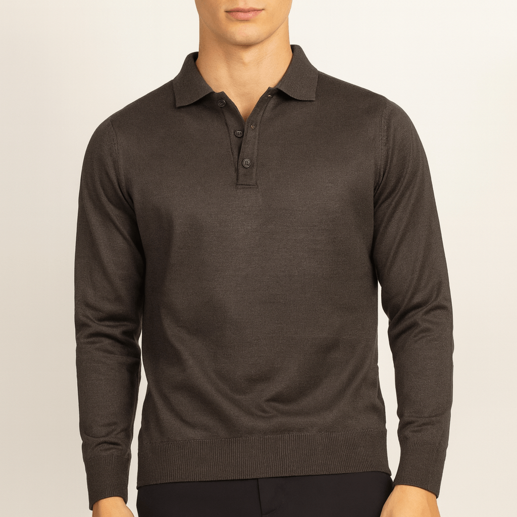 Pull en cachemire à col pour homme
