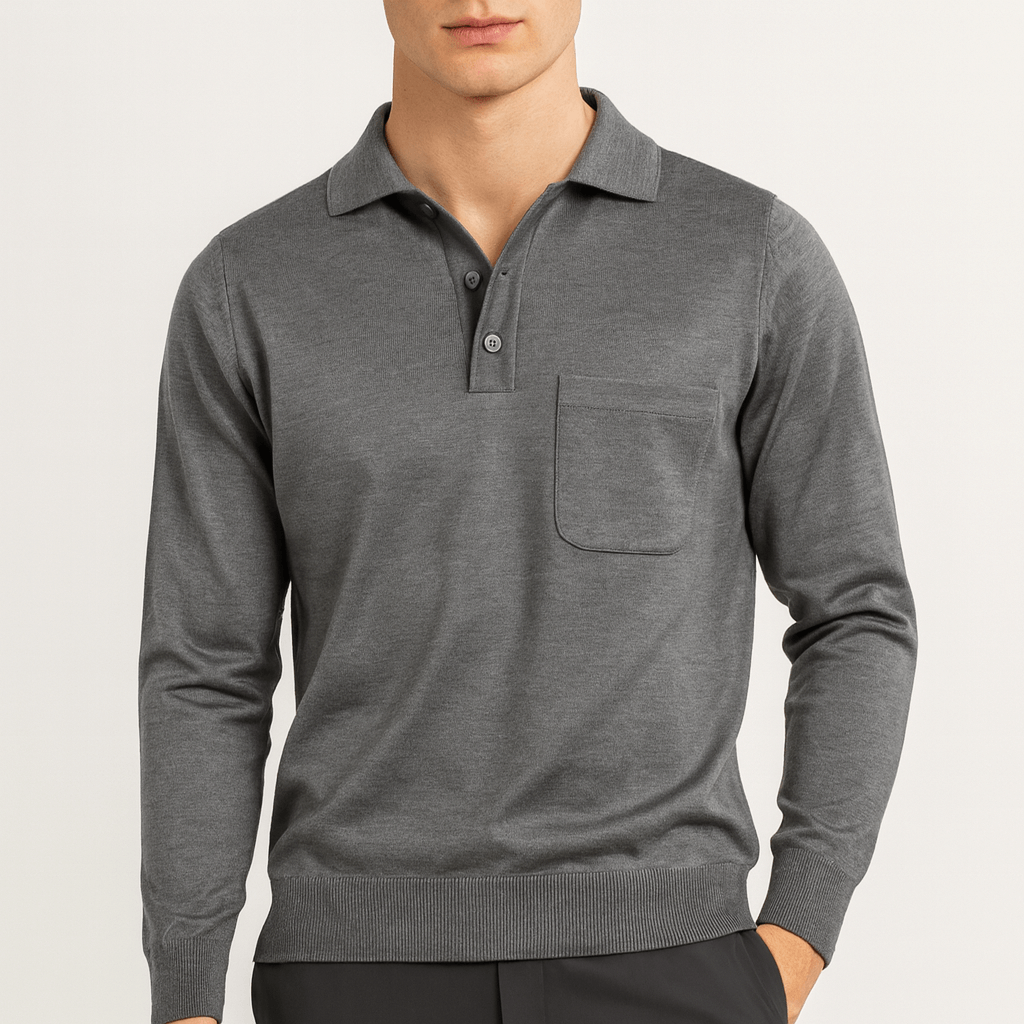 Pull en cachemire à col pour homme