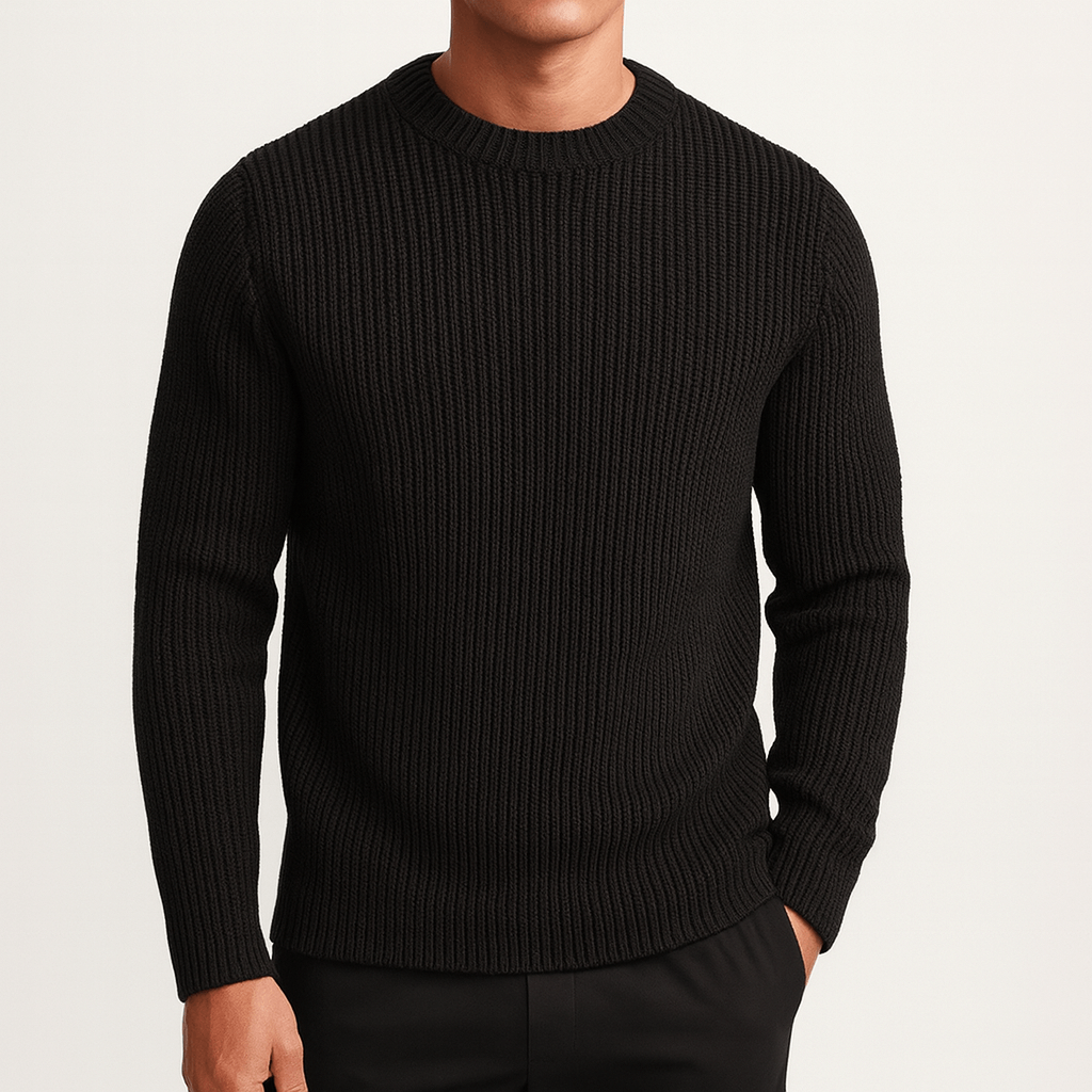 Pull en cachemire rayé pour homme
