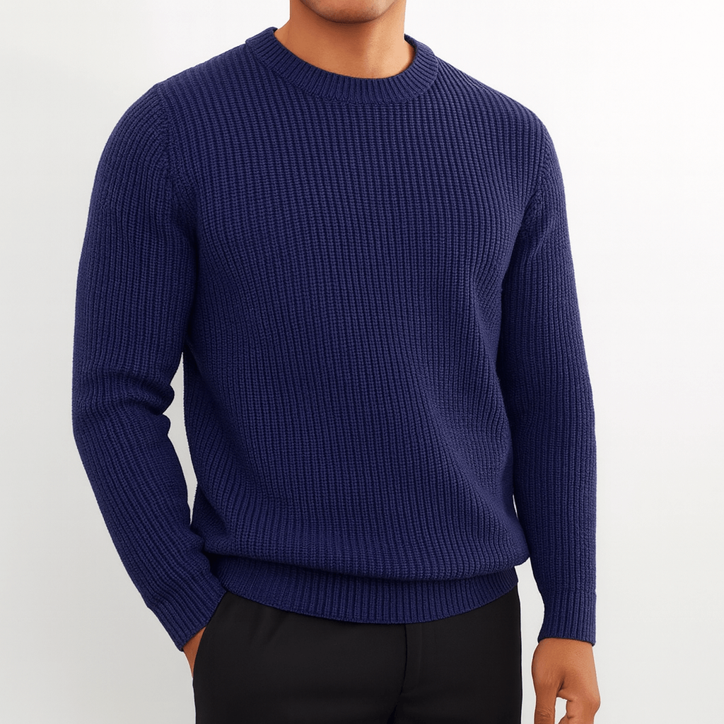 Pull en cachemire rayé pour homme