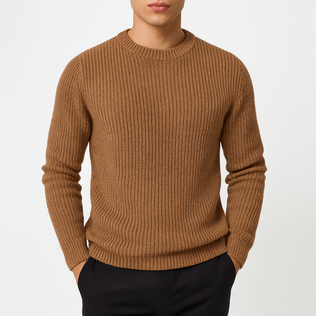 Pull en cachemire rayé pour homme