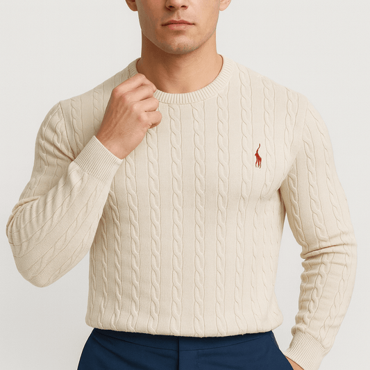 Pull en coton pour homme avec logo cerf