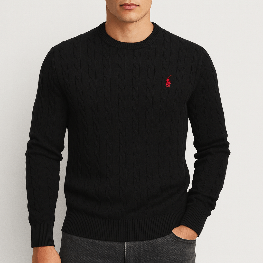 Pull en coton pour homme avec logo cerf