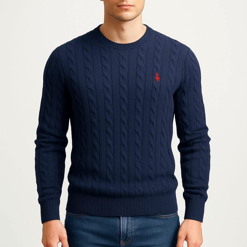 Pull en coton pour homme avec logo cerf