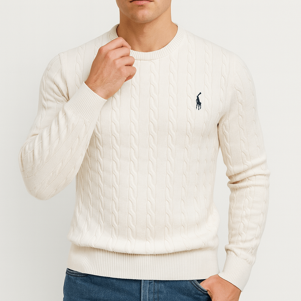 Pull en coton pour homme avec logo cerf
