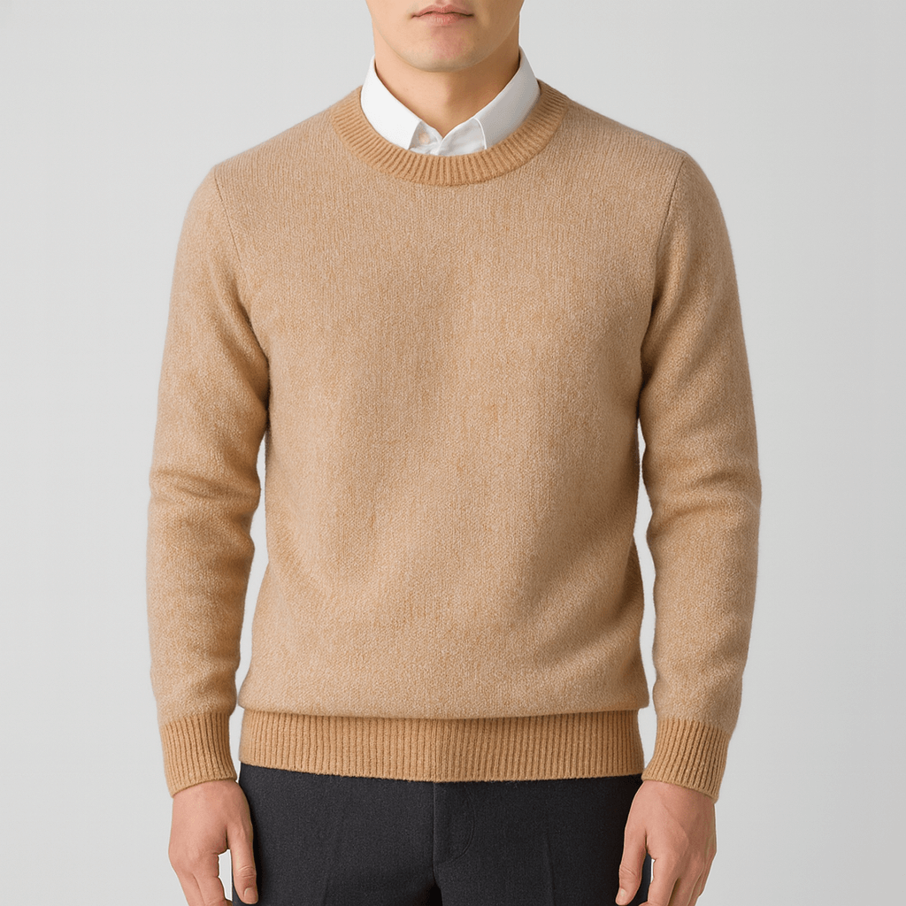 Pull en laine jacquard pour homme