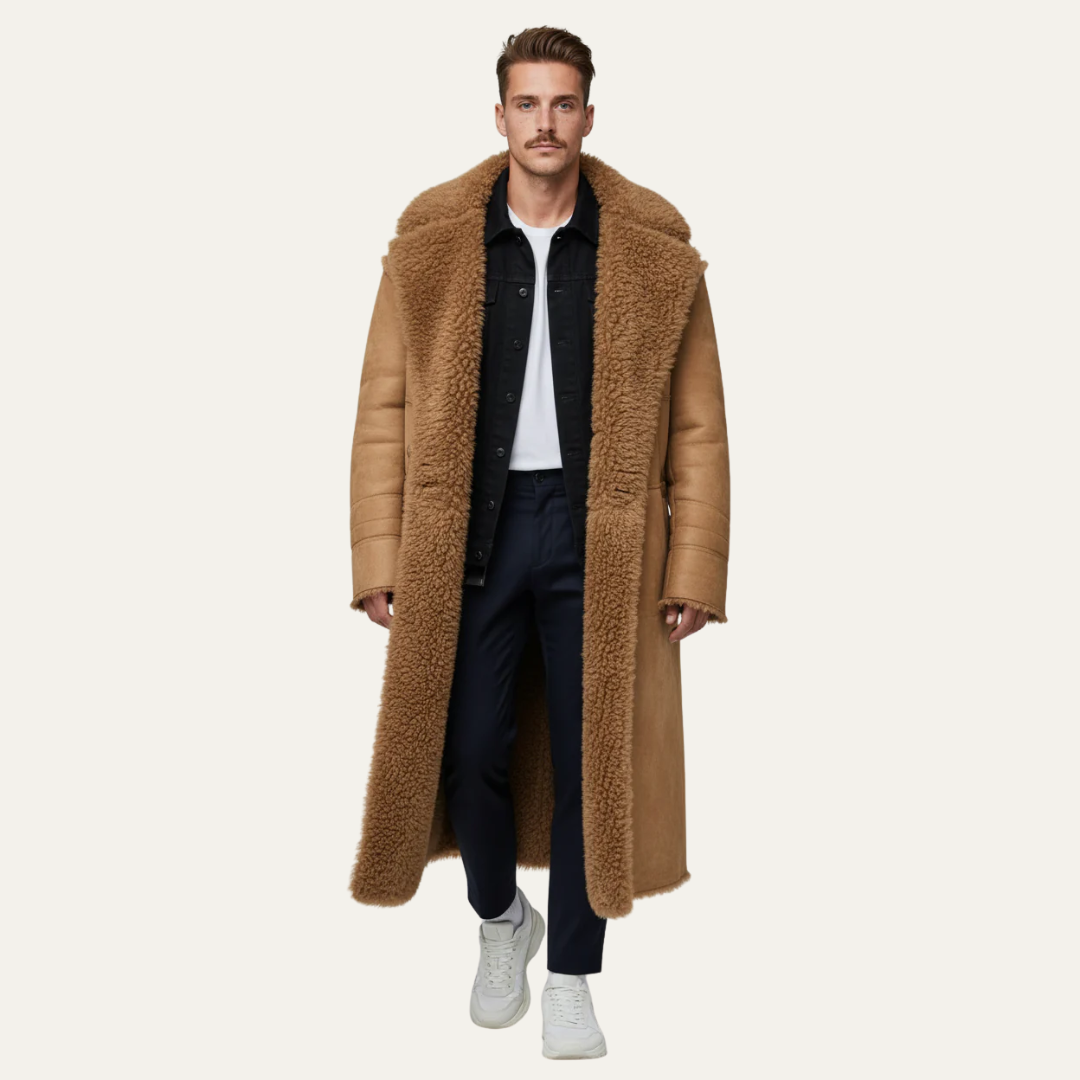Pull en maille à col montant ajusté pour homme