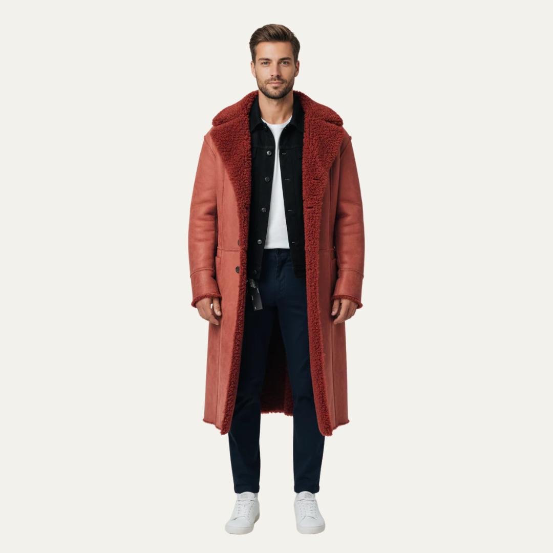 Pull en maille à col montant ajusté pour homme