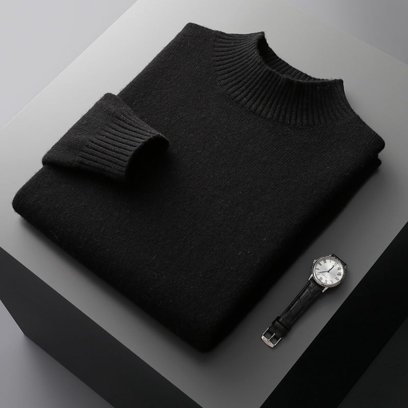 Pull en maille confortable à col rond pour homme