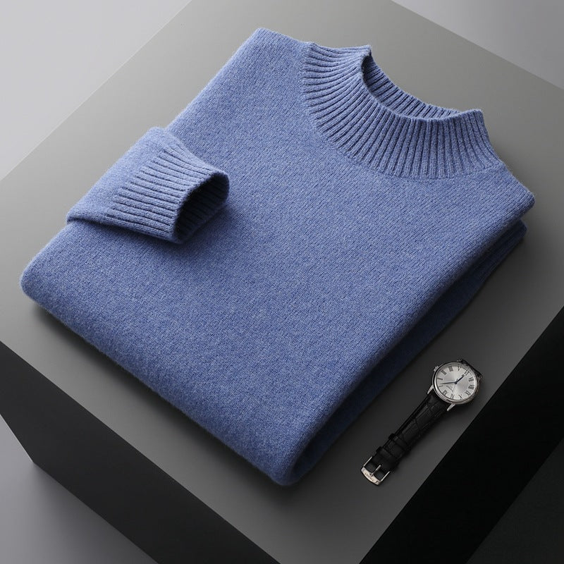 Pull en maille confortable à col rond pour homme