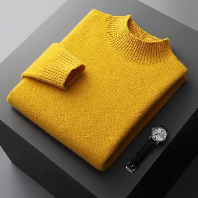 Pull en maille confortable à col rond pour homme