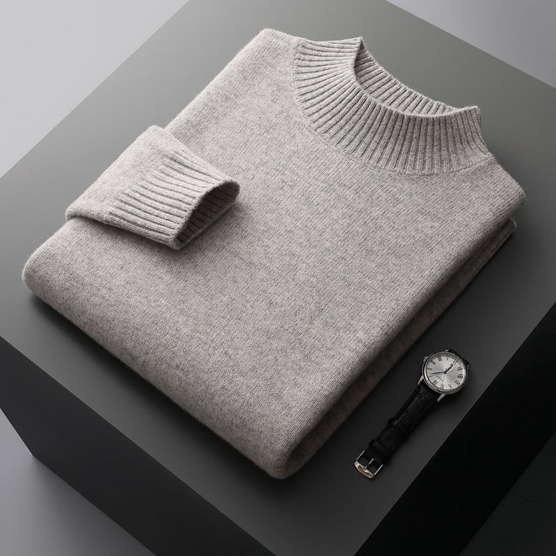 Pull en maille confortable à col rond pour homme