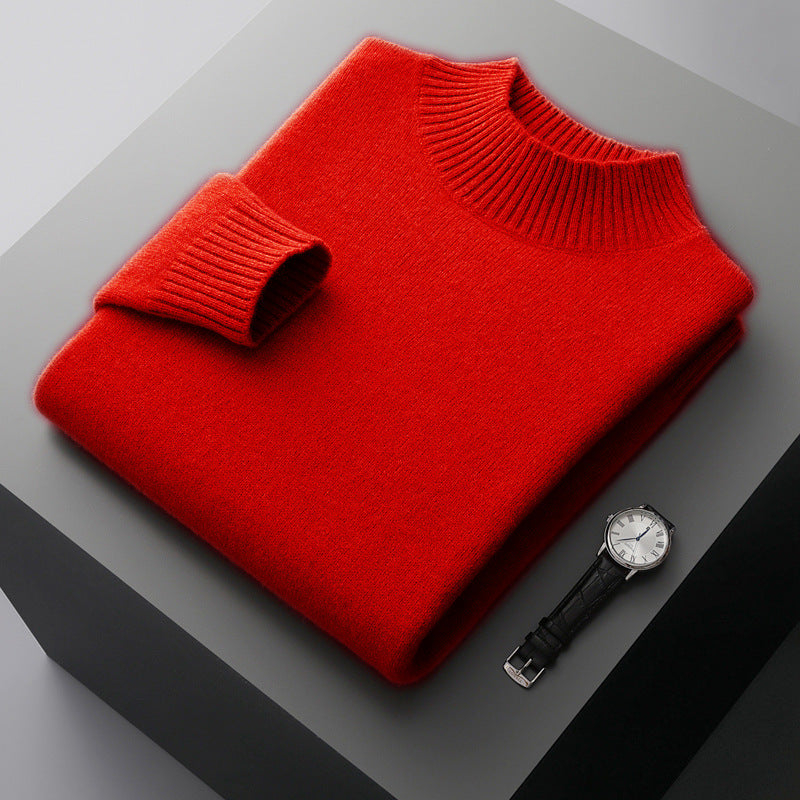 Pull en maille confortable à col rond pour homme