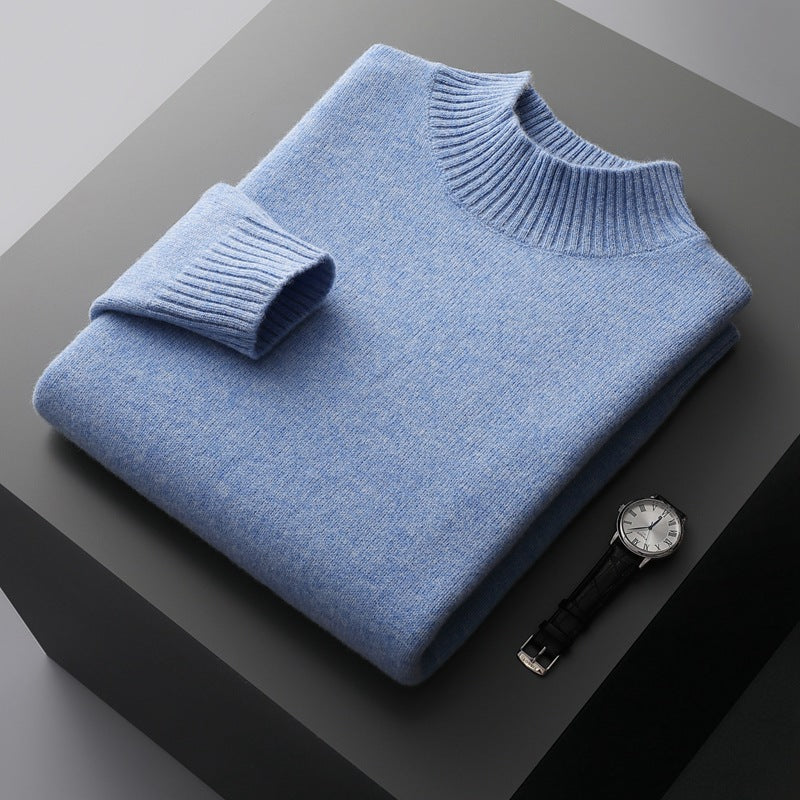 Pull en maille confortable à col rond pour homme