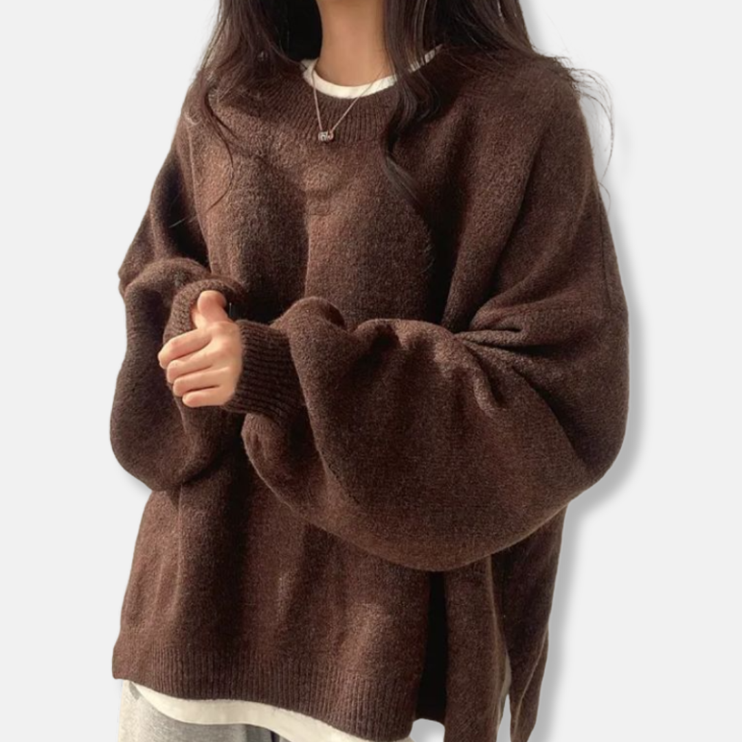 Pull en maille oversize confortable pour femme