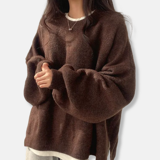 Pull en maille oversize confortable pour femme
