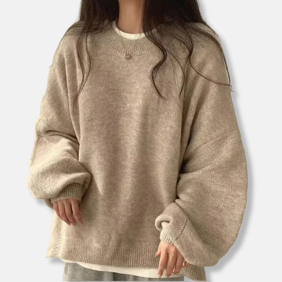 Pull en maille oversize confortable pour femme