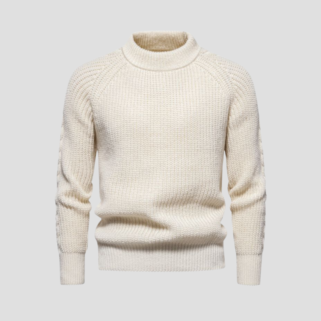 Pull en maille texturée classique pour homme