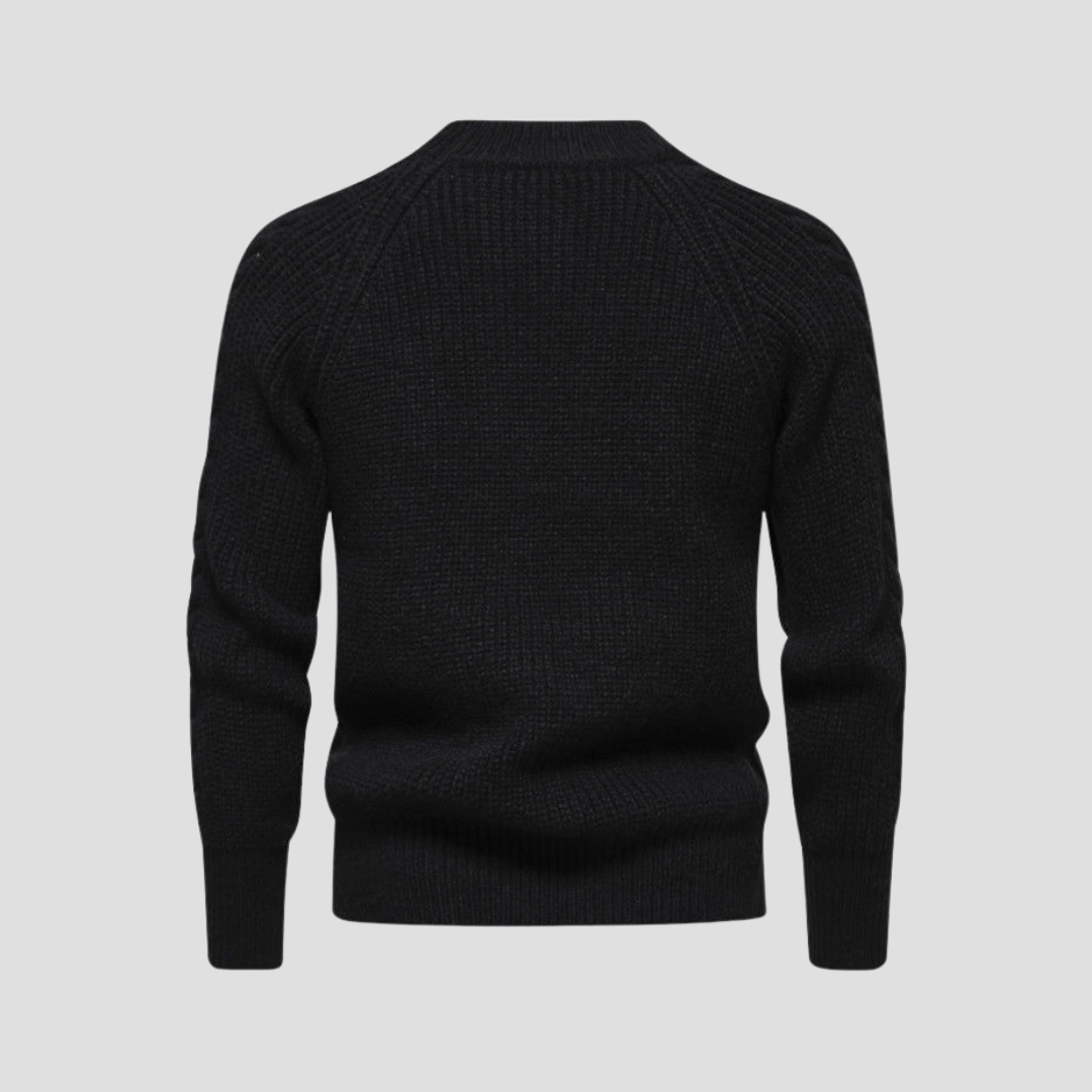 Pull en maille texturée classique pour homme