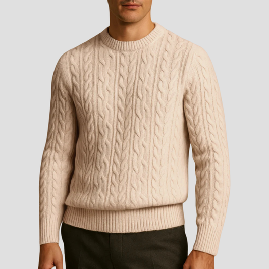 Pull en maille texturée intemporel pour homme