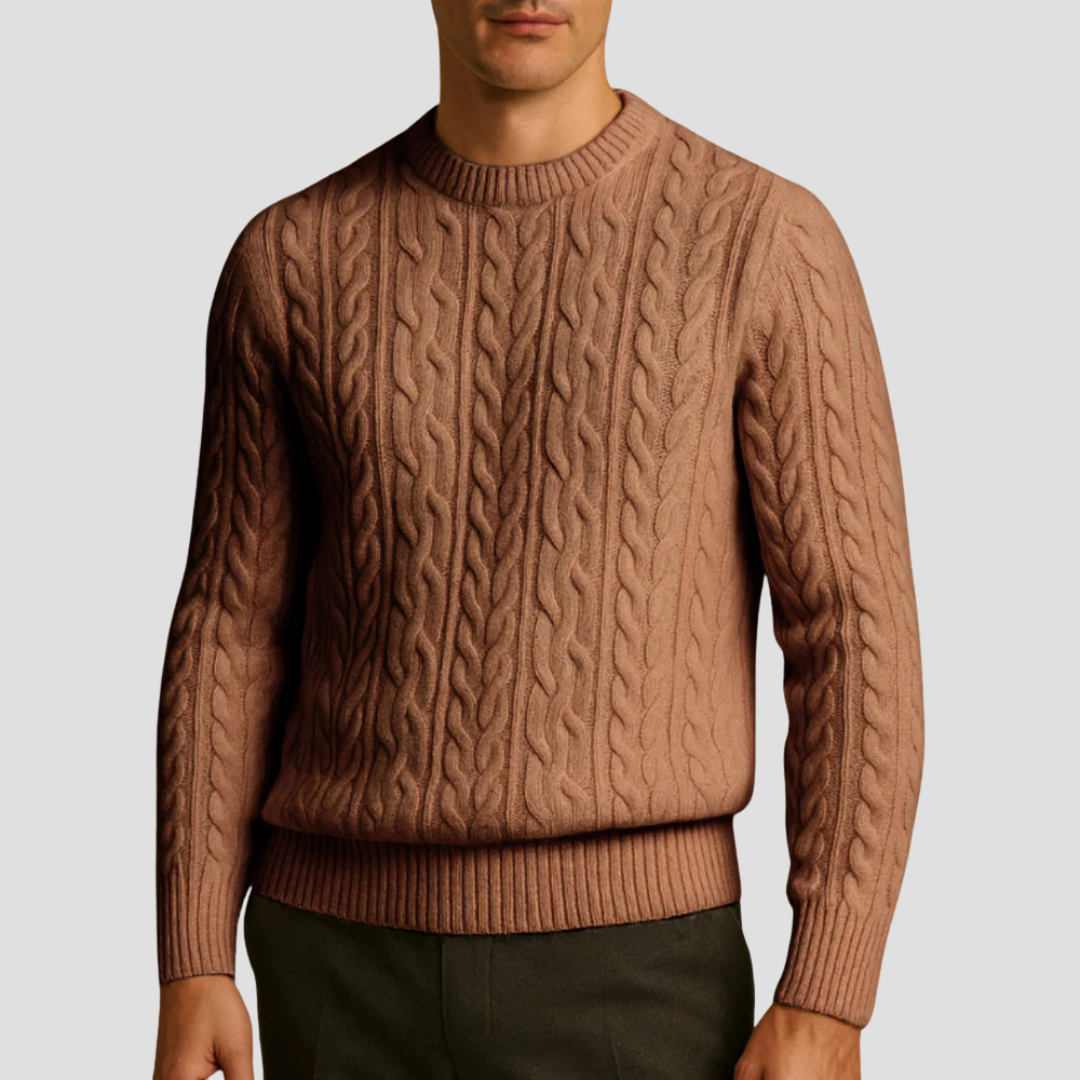 Pull en maille texturée intemporel pour homme