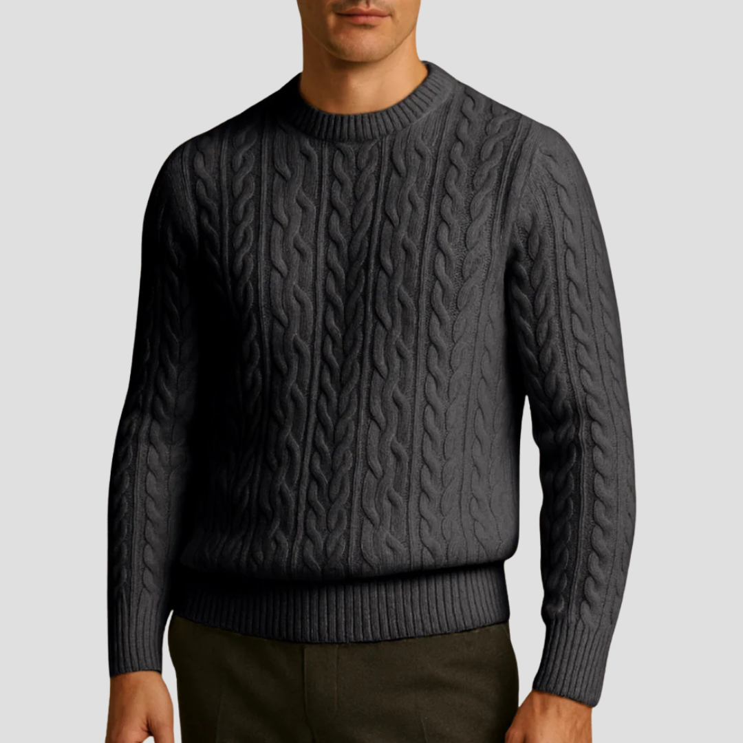 Pull en maille texturée intemporel pour homme