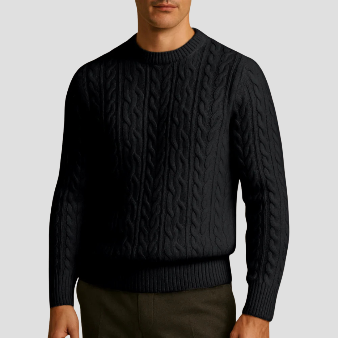 Pull en maille texturée intemporel pour homme