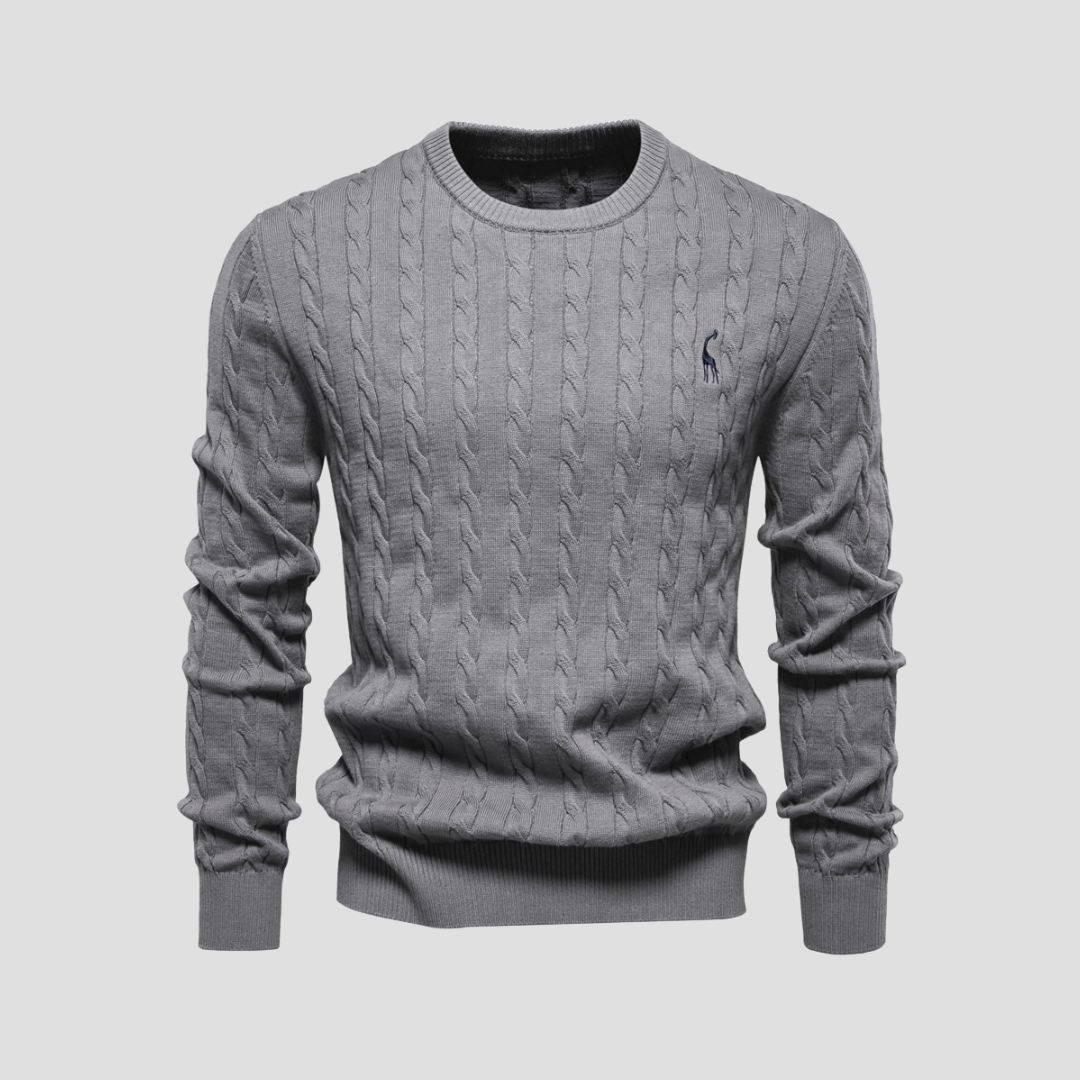 Pull en maille torsadée Heritage pour homme